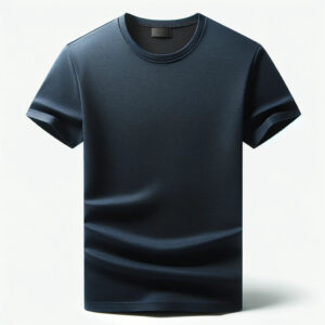 DALL_E2024-06-0810.14.18-Astylishnavycrewneckt-shirtmadefromhigh-qualitycotton.Regularfit_suitableforcasualoccasions.Displaythet-shirtonaplainwhitebackg Navy Crew Neck T-Shirt
