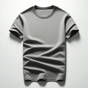 DALL_E2024-06-0810.14.25-Astylishgreycrewneckt-shirtmadefromhigh-qualitycotton.Regularfit_suitableforcasualoccasions.Displaythet-shirtonaplainwhitebackg Grey Crew Neck T-Shirt