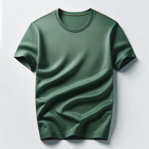 DALL_E2024-06-0810.16.35-Astylishgreencrewneckt-shirtmadefromhigh-qualitycotton.Regularfit_suitableforcasualoccasions.Displaythet-shirtonaplainwhiteback Green Crew Neck T-Shirt