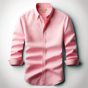 DALL_E2024-06-0810.17.35-Astylishpinkcasualshirtmadefromhigh-qualitycotton.Regularfit_suitableforcasualoccasions.Displaytheshirtonaplainwhitebackground Pink Casual Shirt