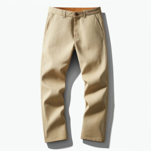 Beige Casual Trouser