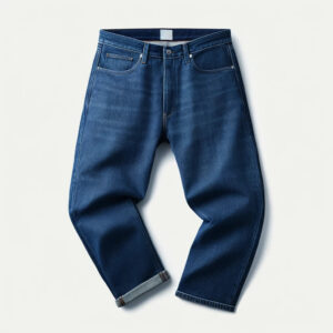 DALL_E2024-06-0810.28.36-Astylishpairofindigojeansmadefromhigh-qualitydenim.Regularfit_suitableforcasualoccasions.Displaythejeansonaplainwhitebackground Indigo Jean
